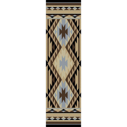 Sand Storm - Blue-CabinRugs Southwestern Rugs Wildlife Rugs Lodge Rugs Aztec RugsSouthwest Rugs