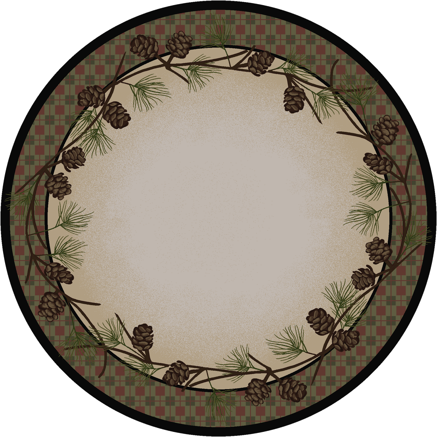 Simple Pines - Natural-CabinRugs Southwestern Rugs Wildlife Rugs Lodge Rugs Aztec RugsSouthwest Rugs