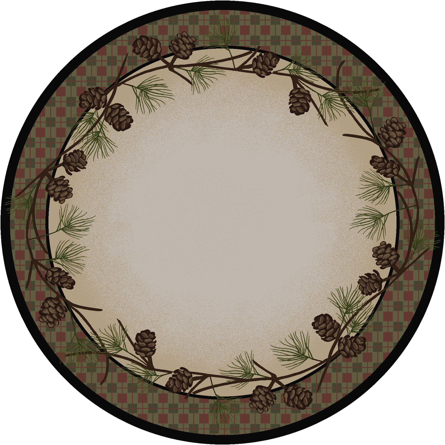 Simple Pines - Natural-CabinRugs Southwestern Rugs Wildlife Rugs Lodge Rugs Aztec RugsSouthwest Rugs