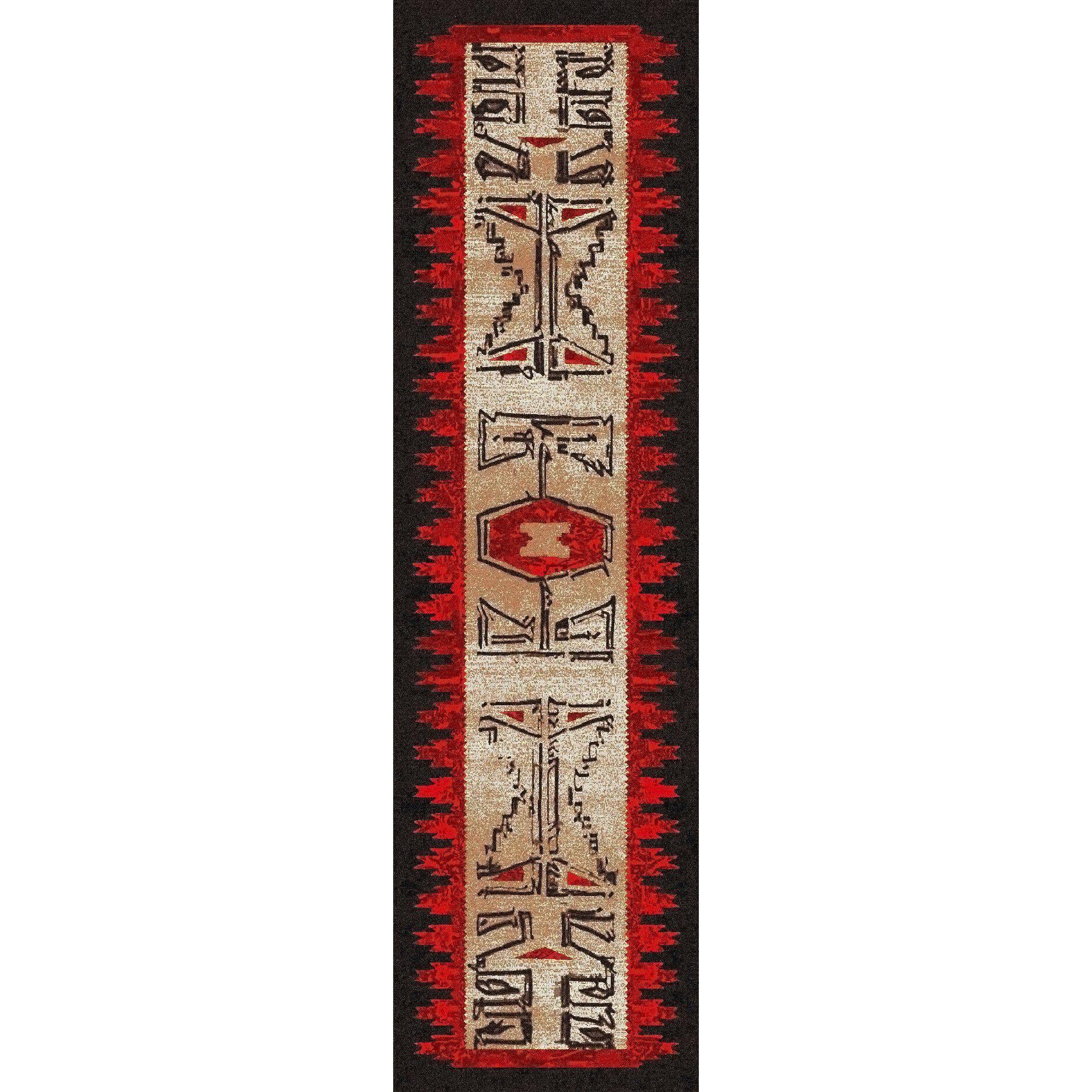 Southwest Ancients OKA - Red-CabinRugs Southwestern Rugs Wildlife Rugs Lodge Rugs Aztec RugsSouthwest Rugs