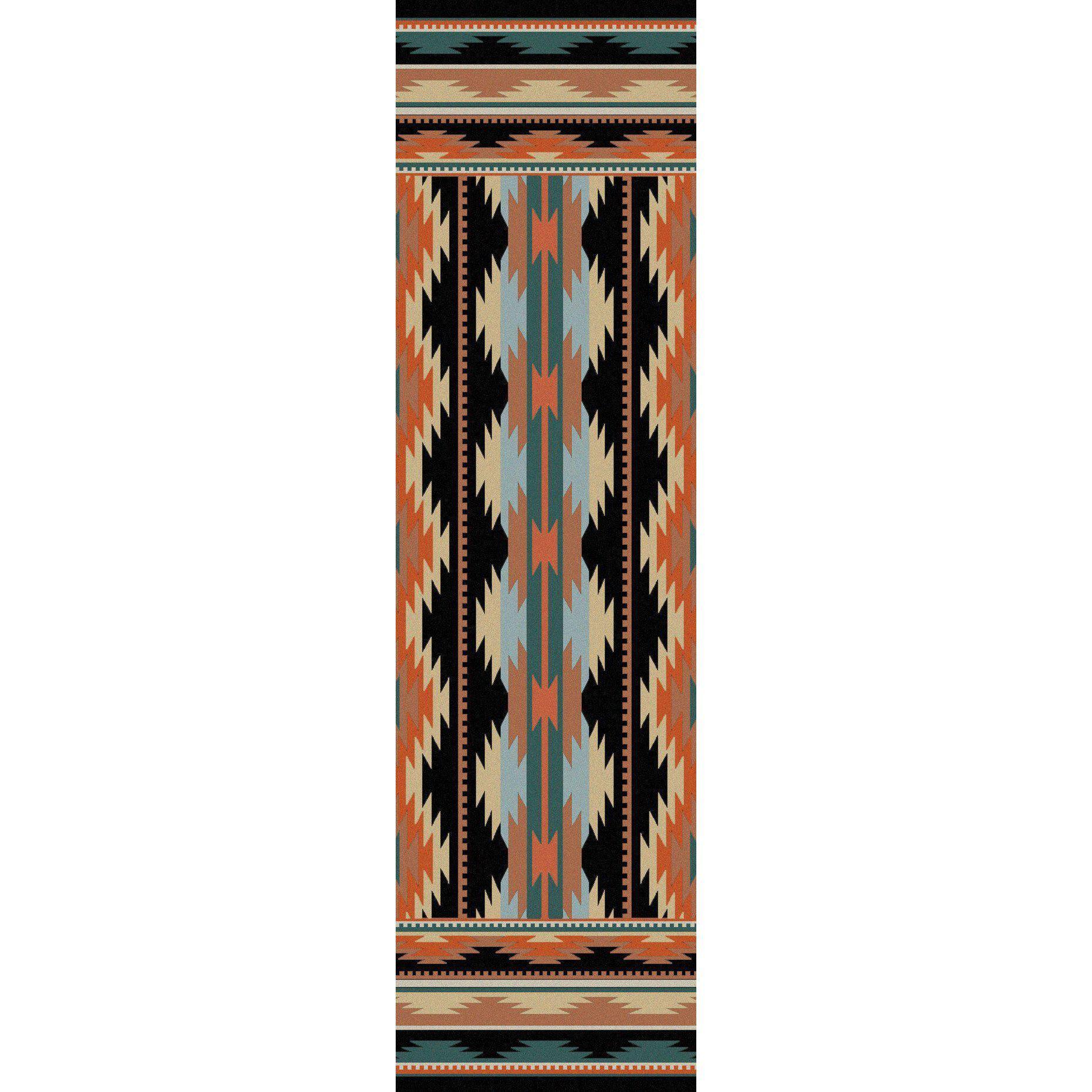 Southwest Medicine - Dark-CabinRugs Southwestern Rugs Wildlife Rugs Lodge Rugs Aztec RugsSouthwest Rugs