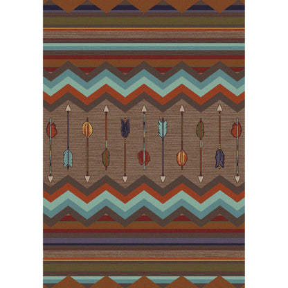 Southwest Rainbow - Rainbow-CabinRugs Southwestern Rugs Wildlife Rugs Lodge Rugs Aztec RugsSouthwest Rugs