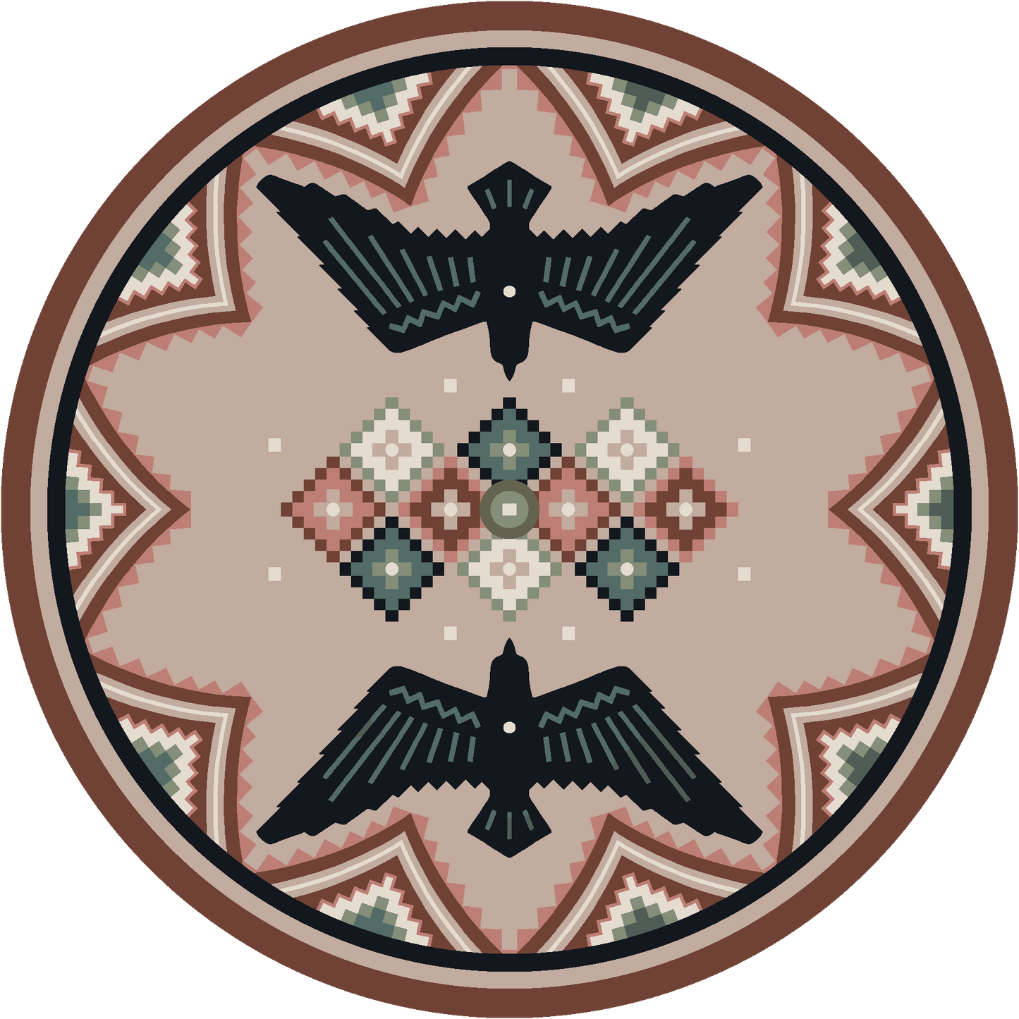 Spirit Dance - Multi-CabinRugs Southwestern Rugs Wildlife Rugs Lodge Rugs Aztec RugsSouthwest Rugs