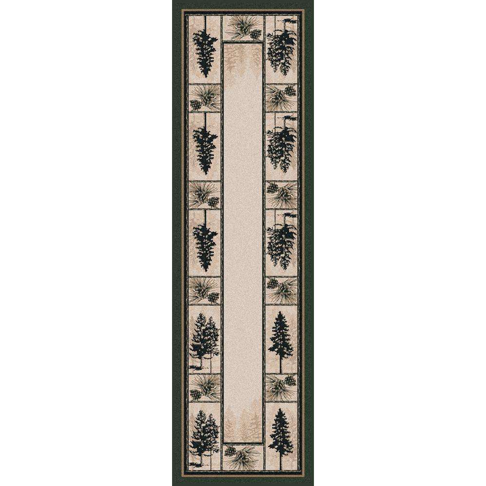 Stoic Forest - Forest-CabinRugs Southwestern Rugs Wildlife Rugs Lodge Rugs Aztec RugsSouthwest Rugs