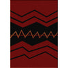 The Way Of War - Red-CabinRugs Southwestern Rugs Wildlife Rugs Lodge Rugs Aztec RugsSouthwest Rugs