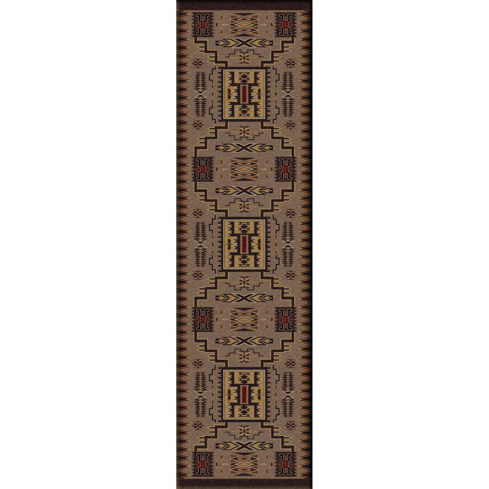 Thunder Catcher - Chestnut-CabinRugs Southwestern Rugs Wildlife Rugs Lodge Rugs Aztec RugsSouthwest Rugs