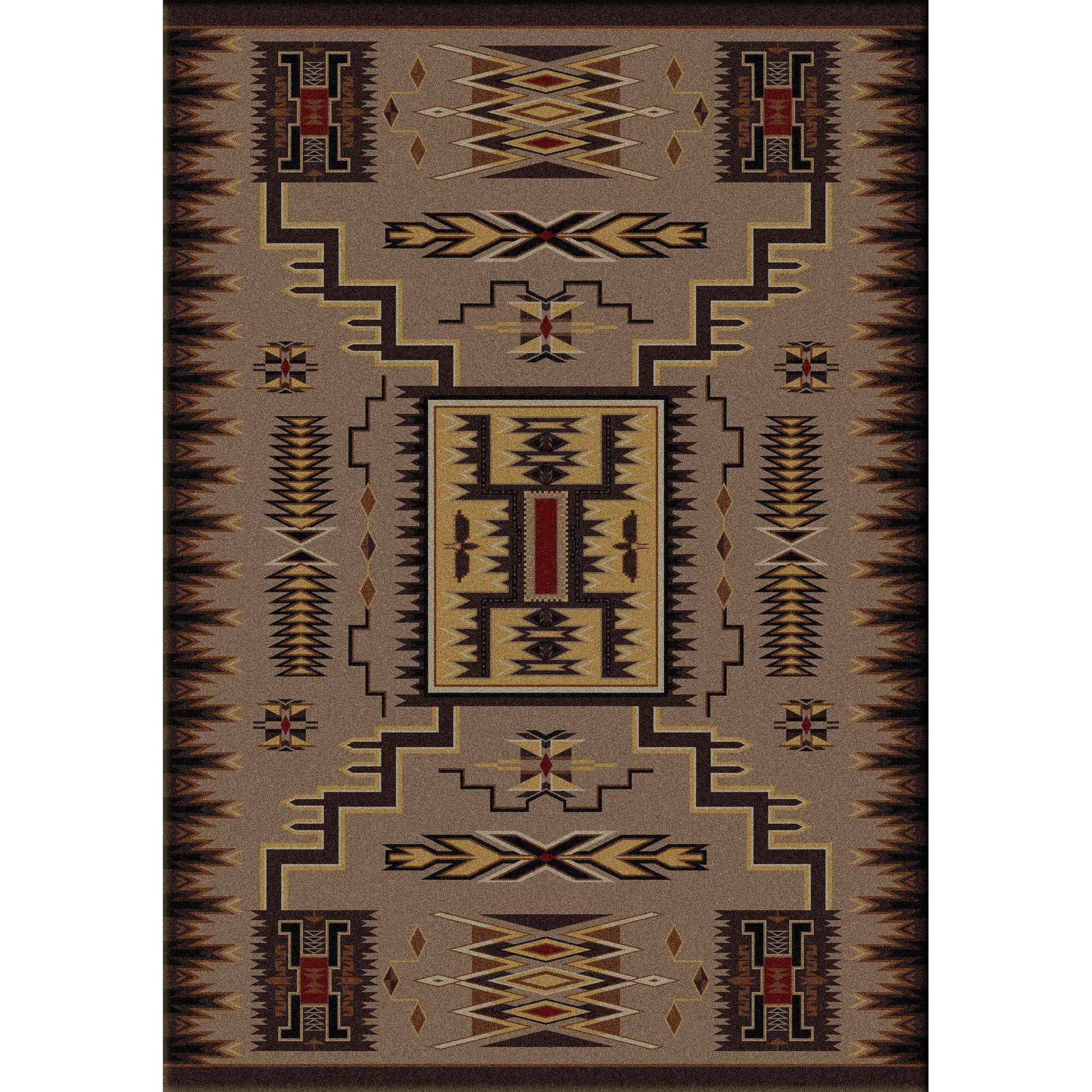 Thunder Catcher - Chestnut-CabinRugs Southwestern Rugs Wildlife Rugs Lodge Rugs Aztec RugsSouthwest Rugs