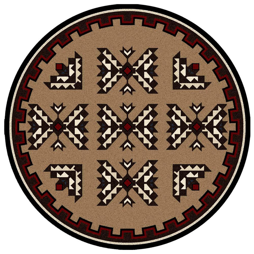 Trail Blanket - Brown-CabinRugs Southwestern Rugs Wildlife Rugs Lodge Rugs Aztec RugsSouthwest Rugs