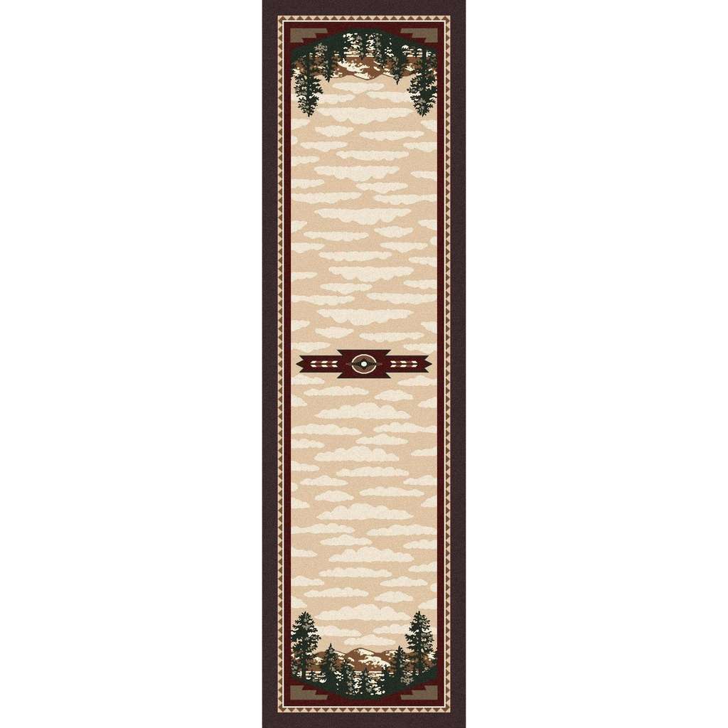 Wilderness Calls - Wine-CabinRugs Southwestern Rugs Wildlife Rugs Lodge Rugs Aztec RugsSouthwest Rugs